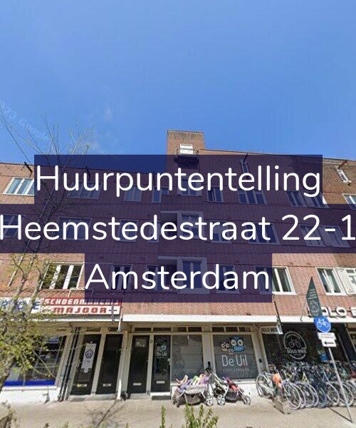 Foto gevel Huurpuntentelling voor Heemstedestraat 22-1, Amsterdam