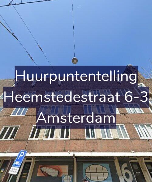 Foto gevel Huurpuntentelling voor Heemstedestraat 6-3, Amsterdam