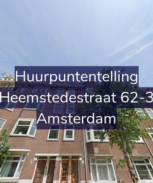 Foto gevel Huurpuntentelling voor Heemstedestraat 62-3, Amsterdam