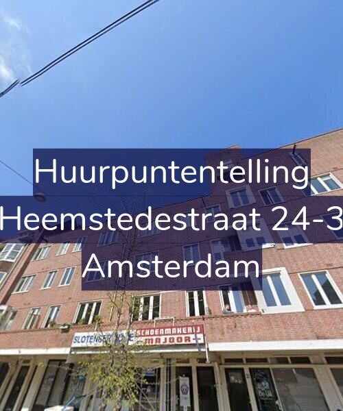 Foto gevel Huurpuntentelling voor Heemstedestraat 24-3, Amsterdam