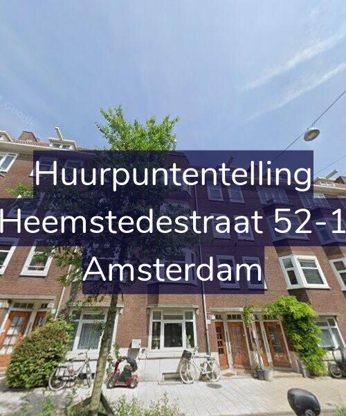 Foto gevel Huurpuntentelling voor Heemstedestraat 52-1, Amsterdam
