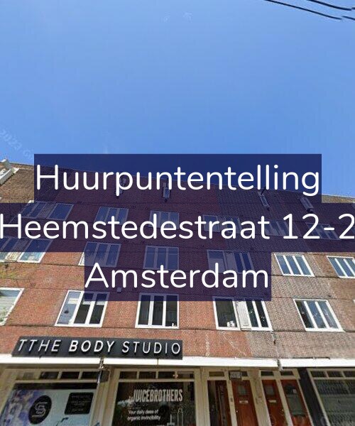 Foto gevel Huurpuntentelling voor Heemstedestraat 12-2, Amsterdam