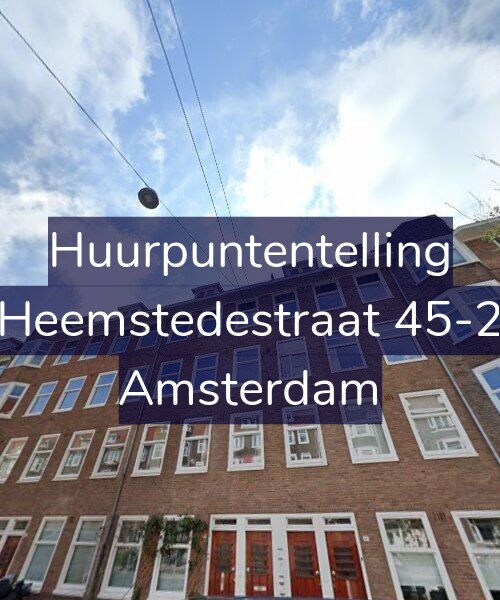 Foto gevel Huurpuntentelling voor Heemstedestraat 45-2, Amsterdam