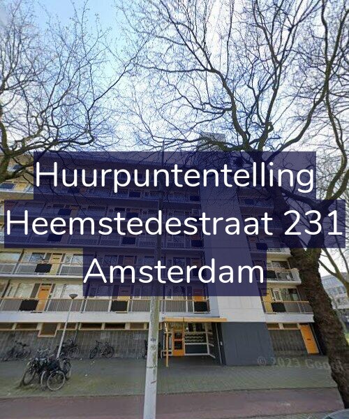 Foto gevel Huurpuntentelling voor Heemstedestraat 231, Amsterdam