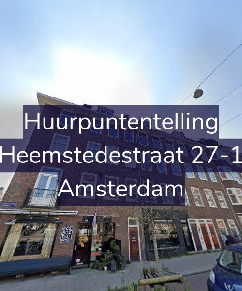 Foto gevel Huurpuntentelling voor Heemstedestraat 27-1, Amsterdam