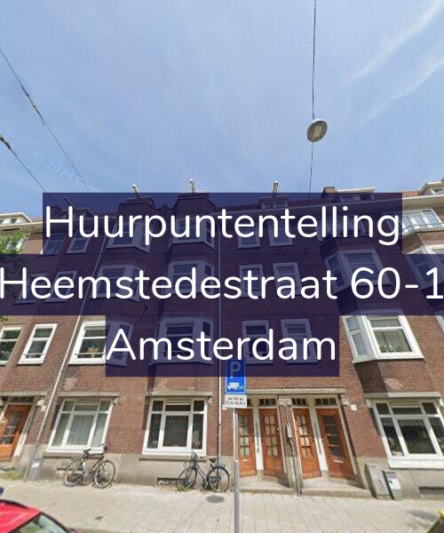 Foto gevel Huurpuntentelling voor Heemstedestraat 60-1, Amsterdam
