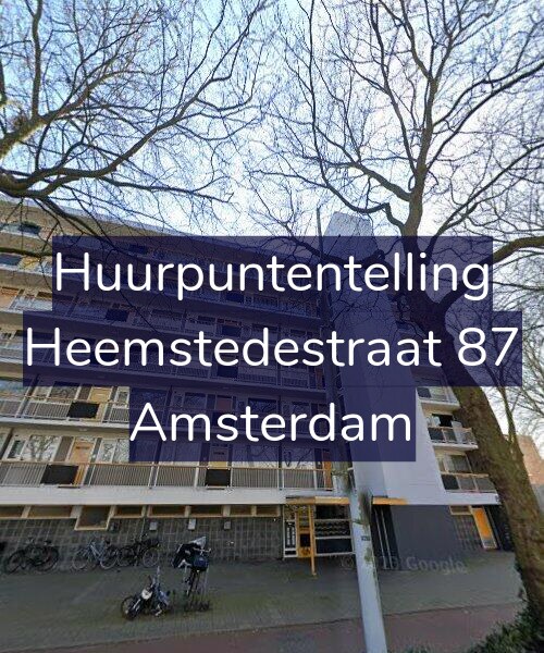 Foto gevel Huurpuntentelling voor Heemstedestraat 87, Amsterdam