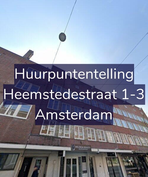 Foto gevel Huurpuntentelling voor Heemstedestraat 1-3, Amsterdam