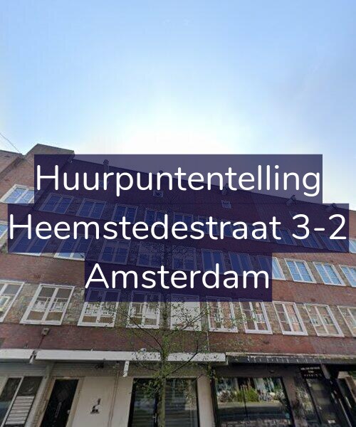 Foto gevel Huurpuntentelling voor Heemstedestraat 3-2, Amsterdam