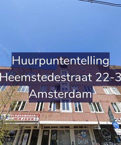 Foto gevel Huurpuntentelling voor Heemstedestraat 22-3, Amsterdam