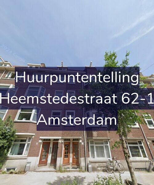 Foto gevel Huurpuntentelling voor Heemstedestraat 62-1, Amsterdam