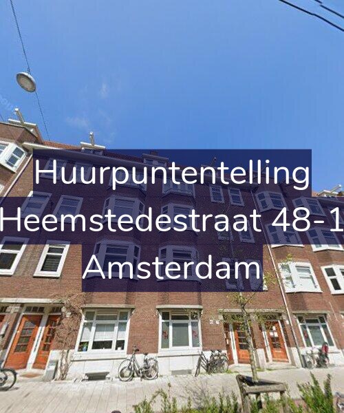 Foto gevel Huurpuntentelling voor Heemstedestraat 48-1, Amsterdam