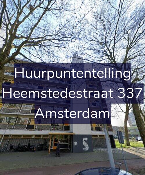 Foto gevel Huurpuntentelling voor Heemstedestraat 337, Amsterdam