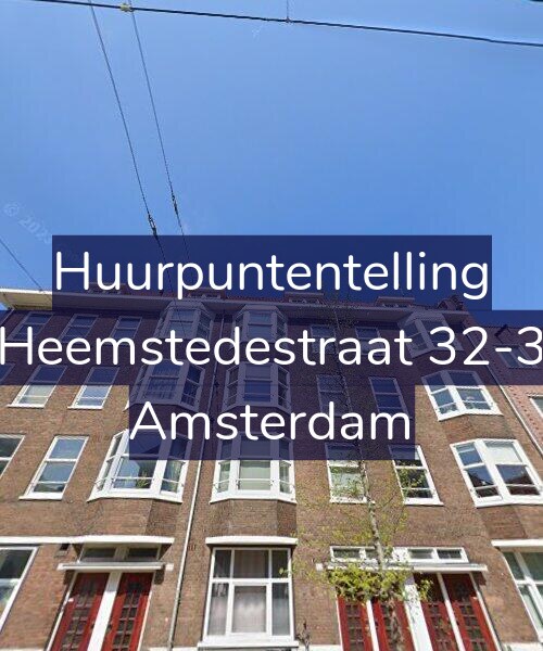 Foto gevel Huurpuntentelling voor Heemstedestraat 32-3, Amsterdam