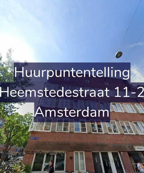 Foto gevel Huurpuntentelling voor Heemstedestraat 11-2, Amsterdam
