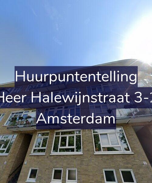 Foto gevel Huurpuntentelling voor Heer Halewijnstraat 3-2, Amsterdam