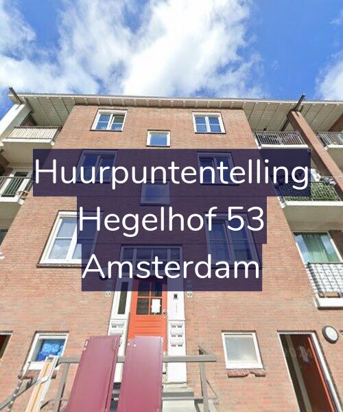 Foto gevel Huurpuntentelling voor Hegelhof 53, Amsterdam