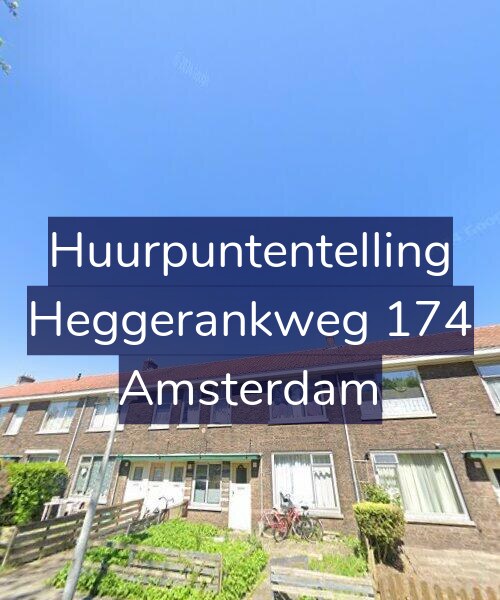 Foto gevel Huurpuntentelling voor Heggerankweg 174, Amsterdam