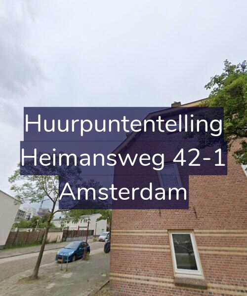 Foto gevel Huurpuntentelling voor Heimansweg 42-1, Amsterdam
