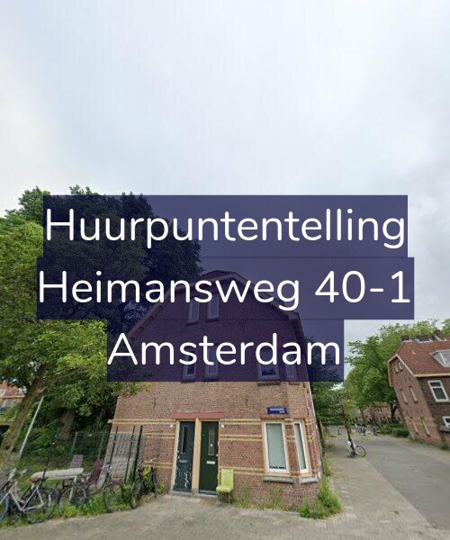 Foto gevel Huurpuntentelling voor Heimansweg 40-1, Amsterdam