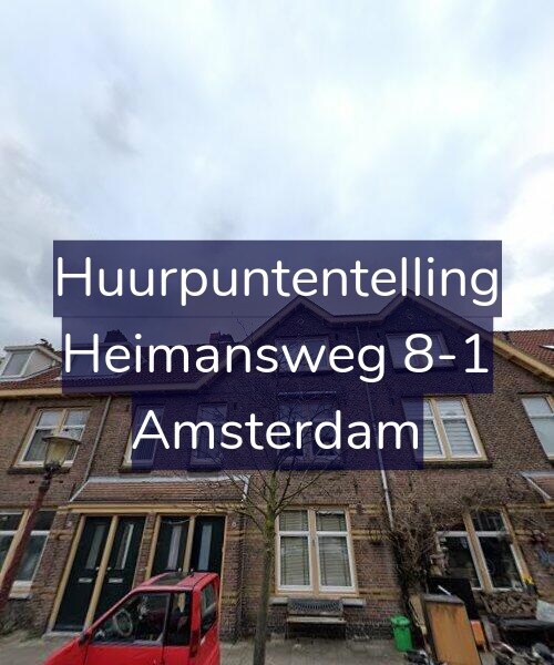Foto gevel Huurpuntentelling voor Heimansweg 8-1, Amsterdam