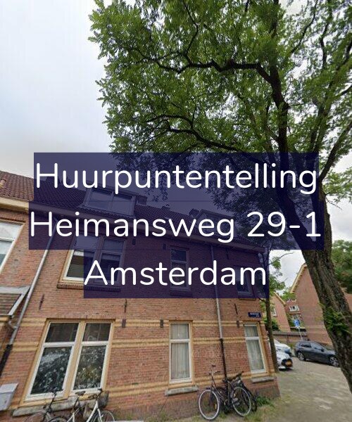 Foto gevel Huurpuntentelling voor Heimansweg 29-1, Amsterdam