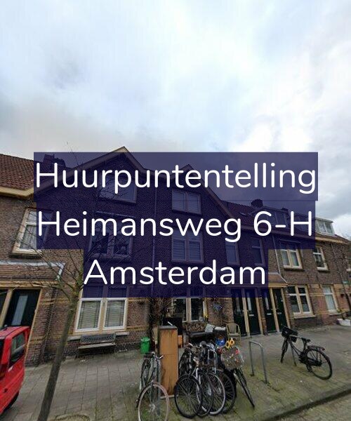 Foto gevel Huurpuntentelling voor Heimansweg 6-H, Amsterdam