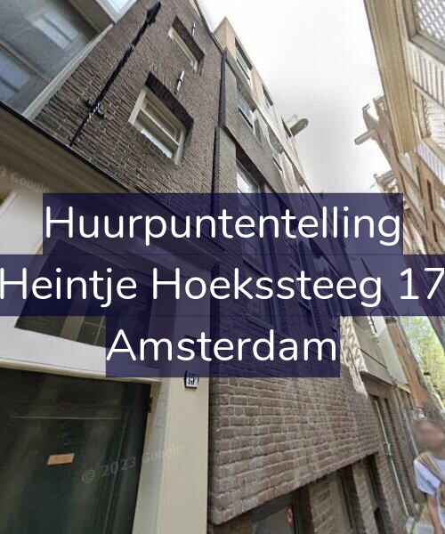 Foto gevel Huurpuntentelling voor Heintje Hoekssteeg 17, Amsterdam