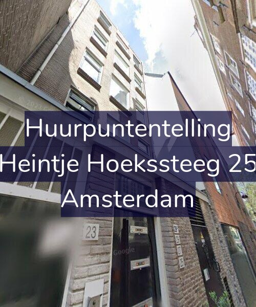 Foto gevel Huurpuntentelling voor Heintje Hoekssteeg 25, Amsterdam