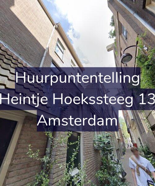 Foto gevel Huurpuntentelling voor Heintje Hoekssteeg 13, Amsterdam