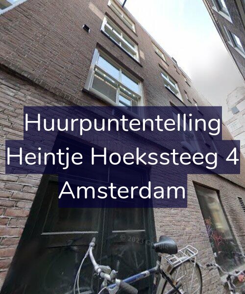 Foto gevel Huurpuntentelling voor Heintje Hoekssteeg 4, Amsterdam
