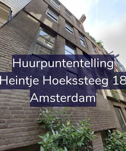 Foto gevel Huurpuntentelling voor Heintje Hoekssteeg 18, Amsterdam
