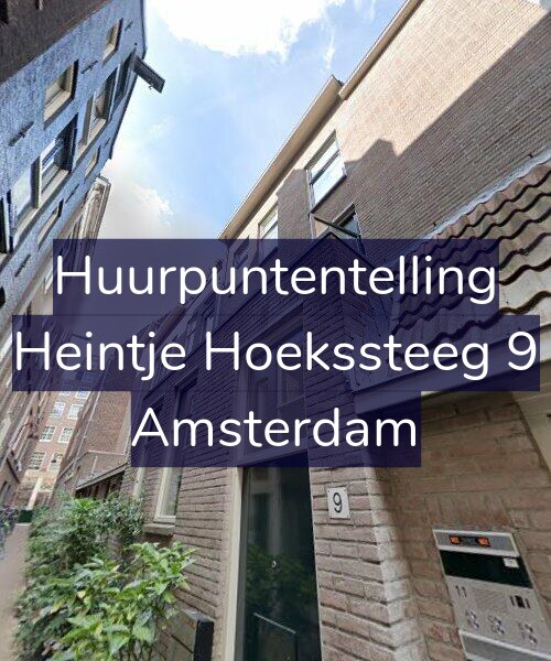 Foto gevel Huurpuntentelling voor Heintje Hoekssteeg 9, Amsterdam