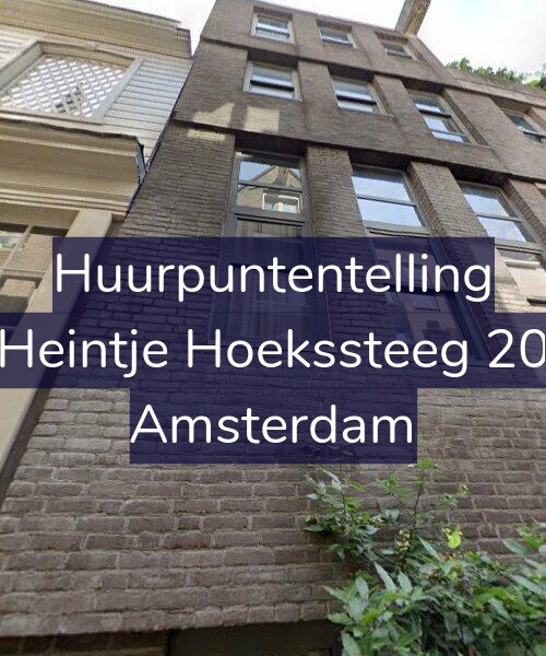 Foto gevel Huurpuntentelling voor Heintje Hoekssteeg 20, Amsterdam