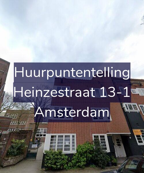Foto gevel Huurpuntentelling voor Heinzestraat 13-1, Amsterdam