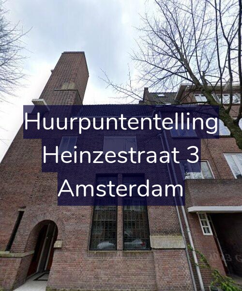 Foto gevel Huurpuntentelling voor Heinzestraat 3, Amsterdam