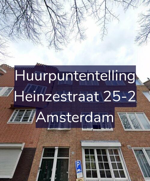 Foto gevel Huurpuntentelling voor Heinzestraat 25-2, Amsterdam