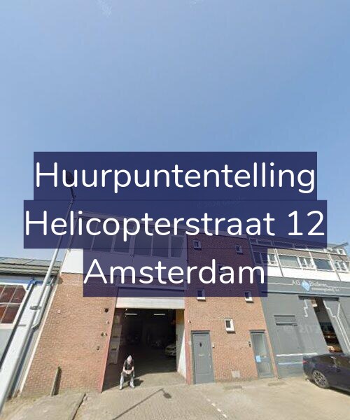 Foto gevel Huurpuntentelling voor Helicopterstraat 12, Amsterdam