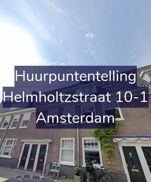 Foto gevel Huurpuntentelling voor Helmholtzstraat 10-1, Amsterdam