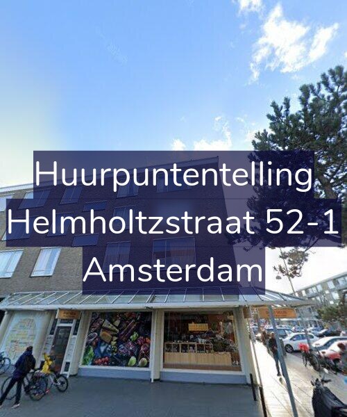 Foto gevel Huurpuntentelling voor Helmholtzstraat 52-1, Amsterdam