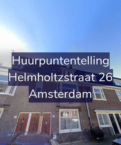 Foto gevel Huurpuntentelling voor Helmholtzstraat 26, Amsterdam