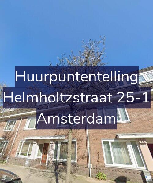Foto gevel Huurpuntentelling voor Helmholtzstraat 25-1, Amsterdam