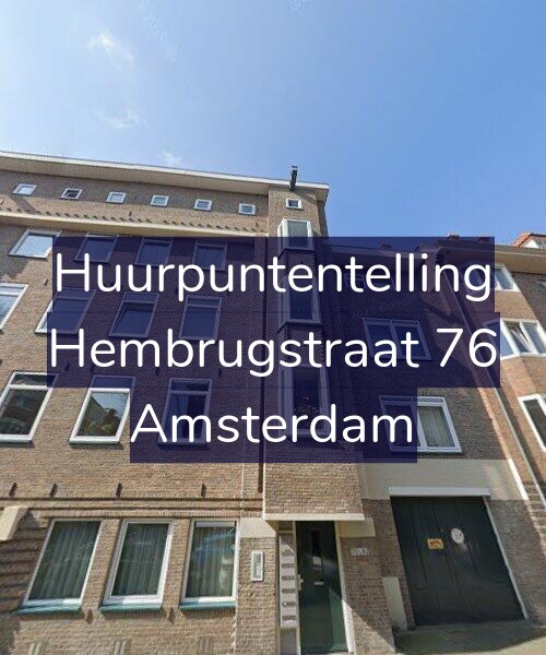 Foto gevel Huurpuntentelling voor Hembrugstraat 76, Amsterdam