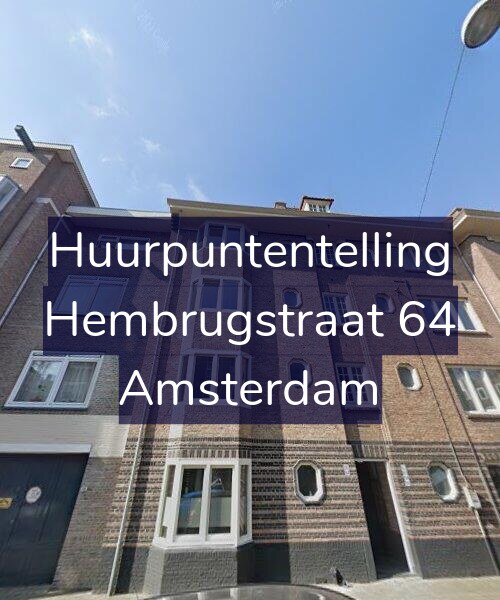 Foto gevel Huurpuntentelling voor Hembrugstraat 64, Amsterdam