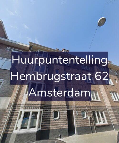 Foto gevel Huurpuntentelling voor Hembrugstraat 62, Amsterdam