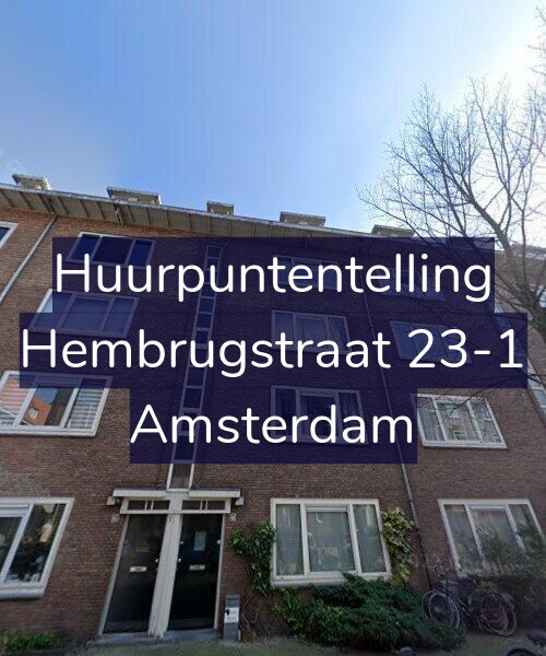 Foto gevel Huurpuntentelling voor Hembrugstraat 23-1, Amsterdam