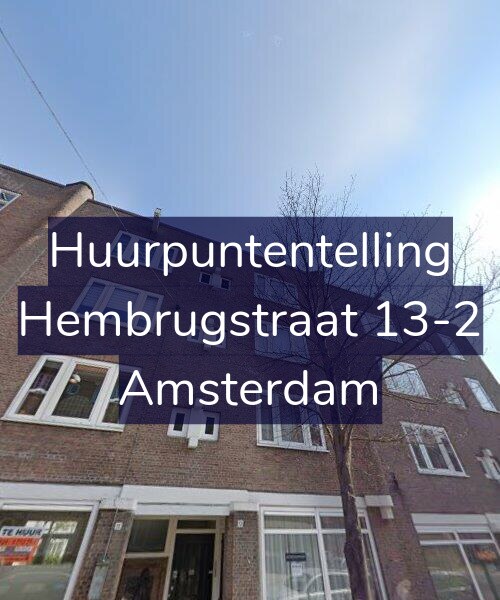 Foto gevel Huurpuntentelling voor Hembrugstraat 13-2, Amsterdam