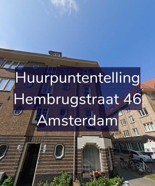 Foto gevel Huurpuntentelling voor Hembrugstraat 46, Amsterdam