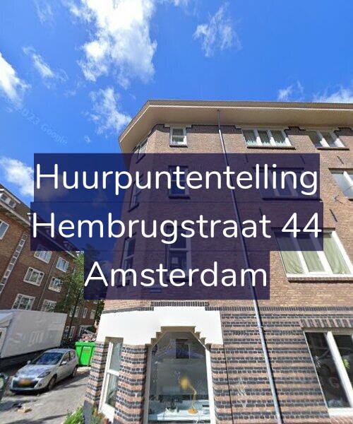 Foto gevel Huurpuntentelling voor Hembrugstraat 44, Amsterdam
