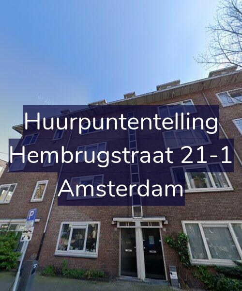 Foto gevel Huurpuntentelling voor Hembrugstraat 21-1, Amsterdam
